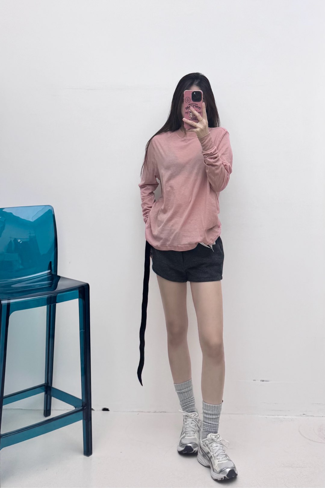 NO:464471,rick owens 2025 spring and summer ultra-thin 80g pure cotton knitted round neck base long sleeve base T-shirt white black pink SMLXL, tees, t-shirt, alexander wang19860909rick owens 2025春夏超薄80克纯棉针织圆领基础长袖打底T恤 白色 黑色 粉色 码数SMLXL,,tees，t-shirt,alexander wang,Women's clothing