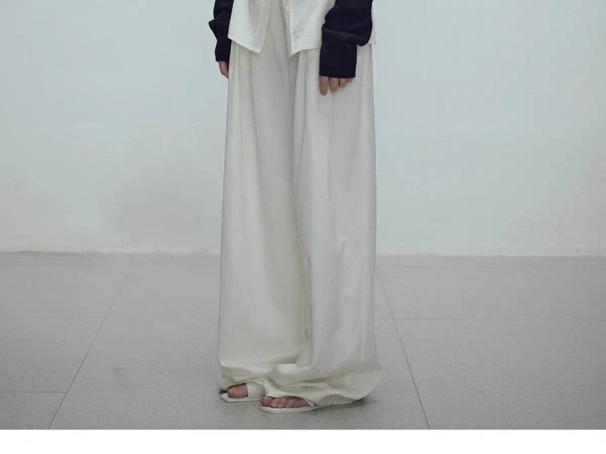 NO:460483,viktoriachan 2025 early autumn new fake two-piece wide-leg trousers, two-piece wide-leg straight casual trousers, black off-white sml p, chanel, alexander wang19860909viktoriachan 2025早秋新款假两件阔腿长裤,两件阔腿直筒休闲长裤,黑色米白色 sml p,,chanel,alexander wang,Women's clothing