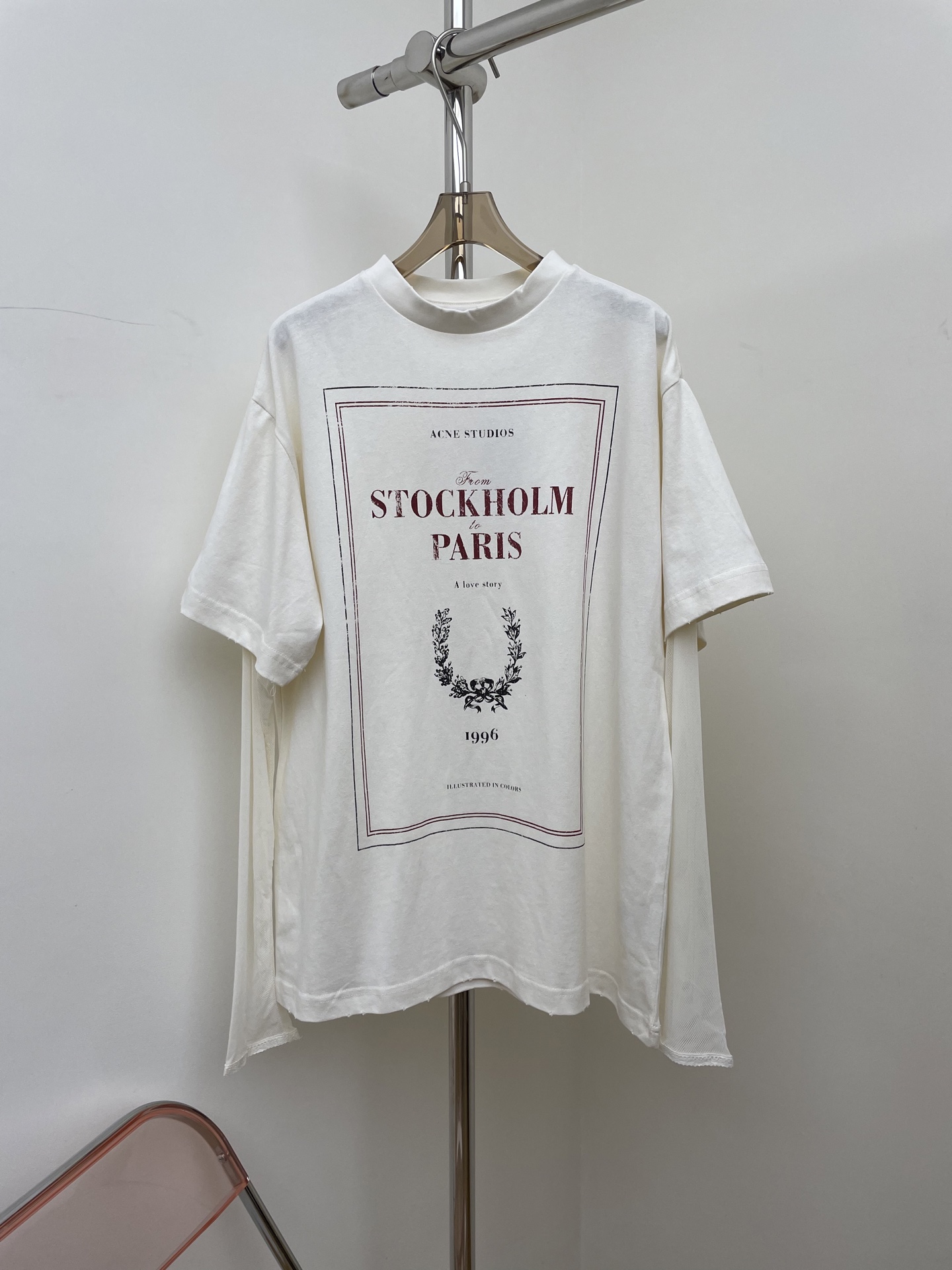 NO:469339,acn* 2025 autumn and winter new long sleeves two-piece set design mesh sleeves easy to handle layering. Washing cotton xssml real photos, alexander wang19860909acn* 2025秋冬新款长袖 两件套设计 网纱袖 叠穿感轻松拿捏 洗水棉xssml 实拍图,,alexander wang,Women's clothing