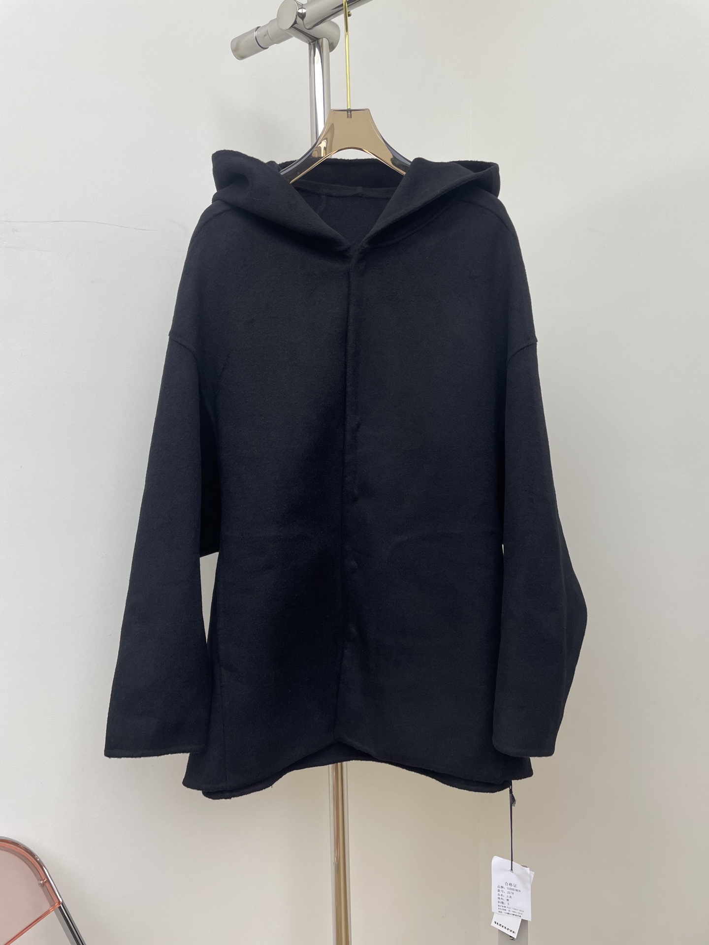 NO:577931,rick owens 2025 autumn and winter new dark style woolen jacket autumn style wool loose zipper self-designed original hooded woolen SML,,jackets & coats,hats,alexander wang19860909rick owens 2025秋冬新款暗黑风毛呢外套秋款羊毛宽松拉链自主设计原创连帽毛呢 SML,,jackets & coats,hats,alexander wang,Women's clothing
