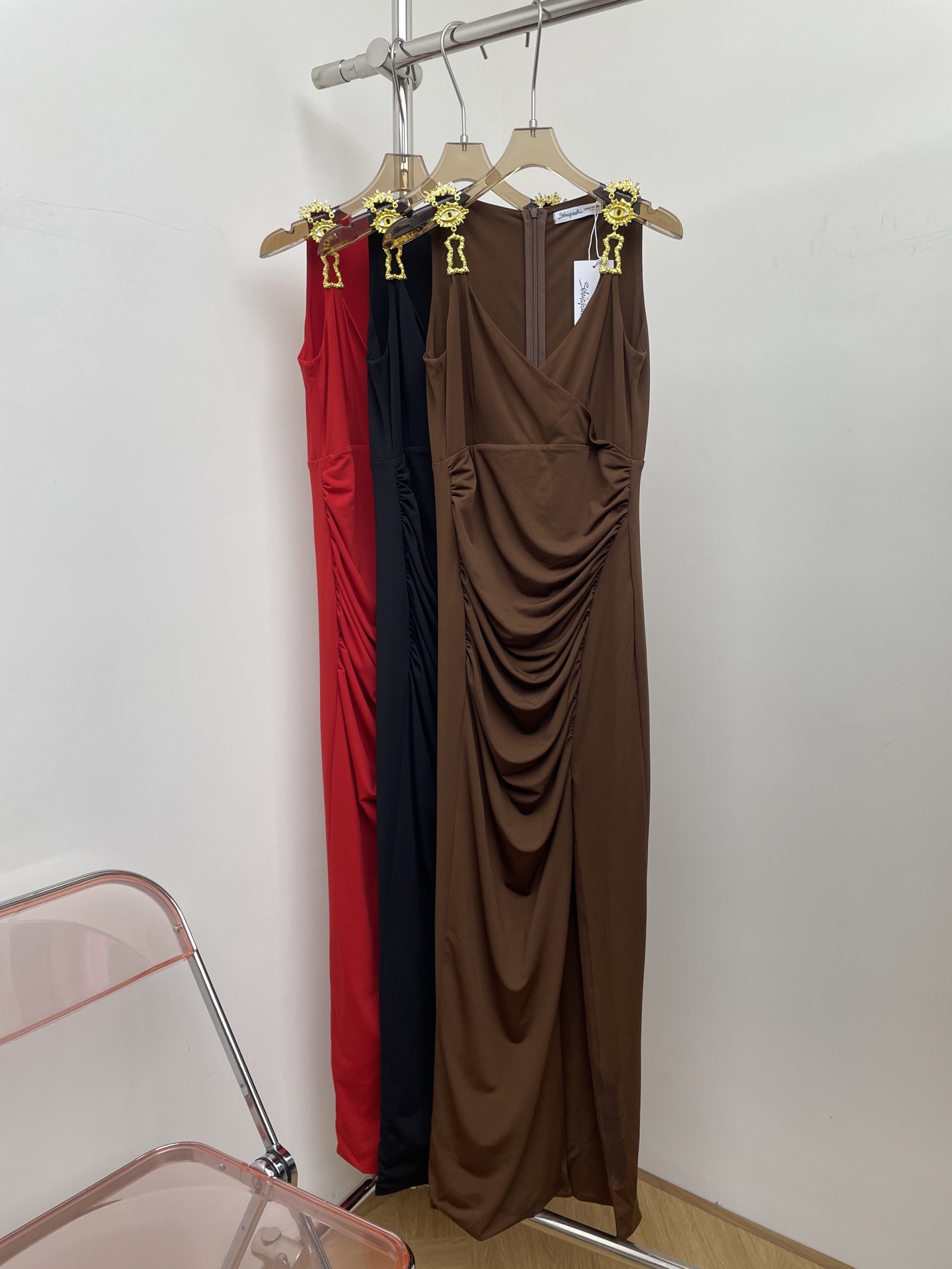 NO:579620,schiaparelli 2025 autumn and winter new dress devil's eye sexy charm three colors three sizes sml real photos, skirts, alexander wang19860909schiaparelli 2025秋冬新款连衣裙 恶魔之眼 性感魅惑 三色三码 sml 实拍图,,skirts,alexander wang,Women's clothing