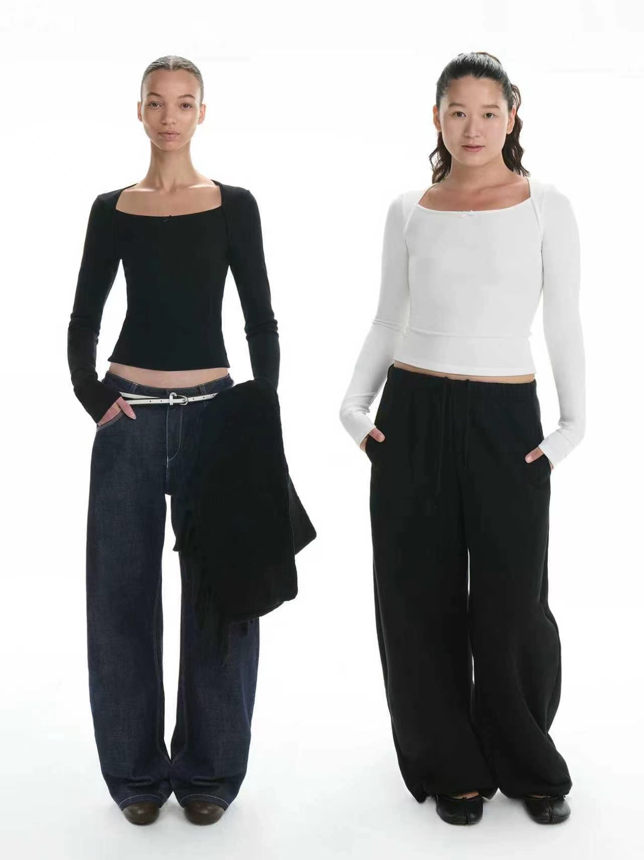 NO:627337,ra 2025 autumn and winter new bottoming shirt, with bow embellishment on the chest, Henry neckline that shows the neck and collarbone, super beautiful. Three colors and three sizes sml,, alexander wang19860909ra 2025秋冬新款打底衫,胸口蝴蝶结点缀,亨利领口超显脖子锁骨,超级美.三色三码sml,,alexander wang,Women's clothing