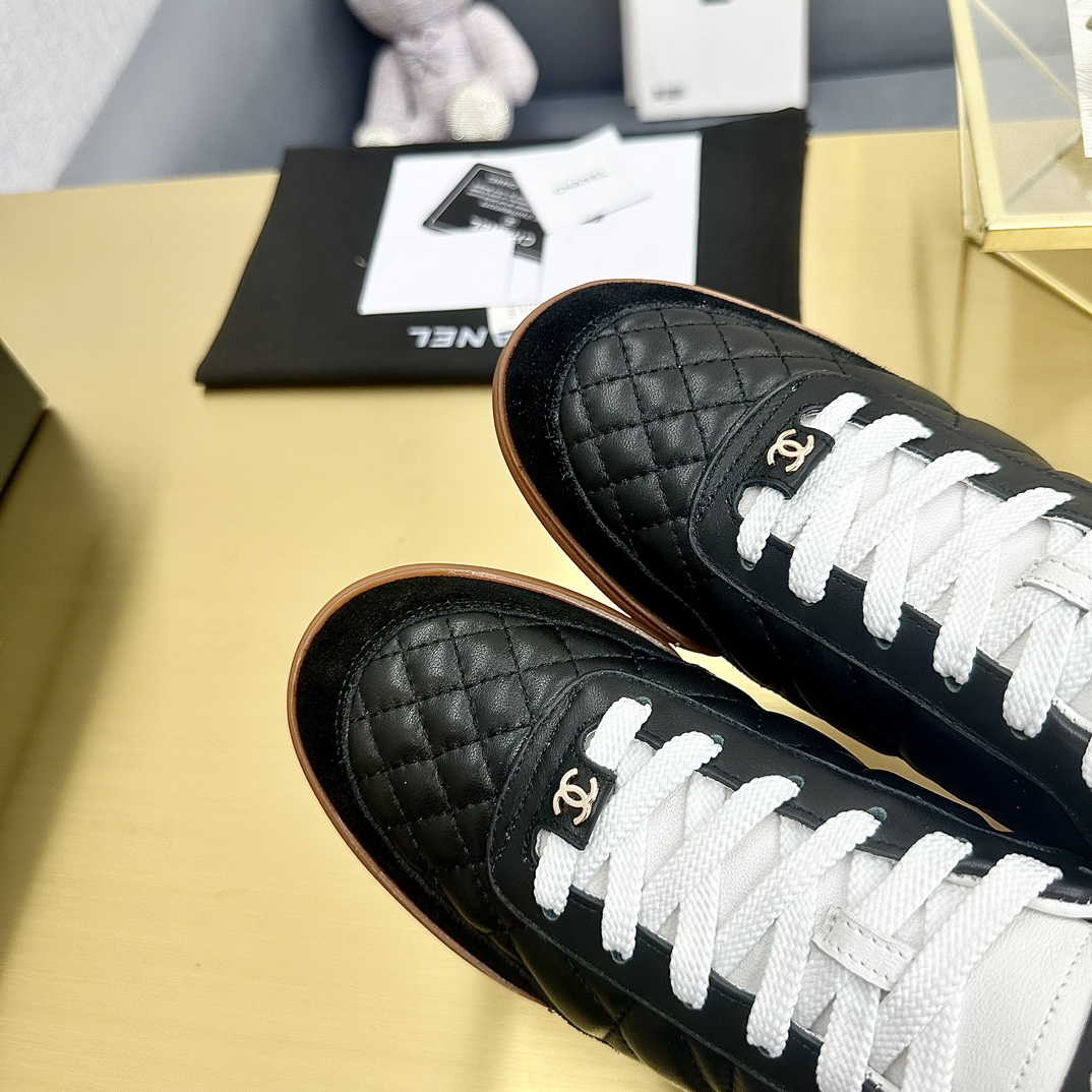 CHANEL香奈儿厚底熊猫板鞋・人気の厚底デザイン・全サイズ対応