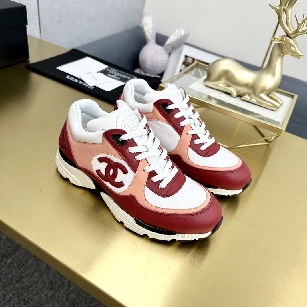 Chanel香奈儿 スポーツシューズ 全頭層牛皮製
