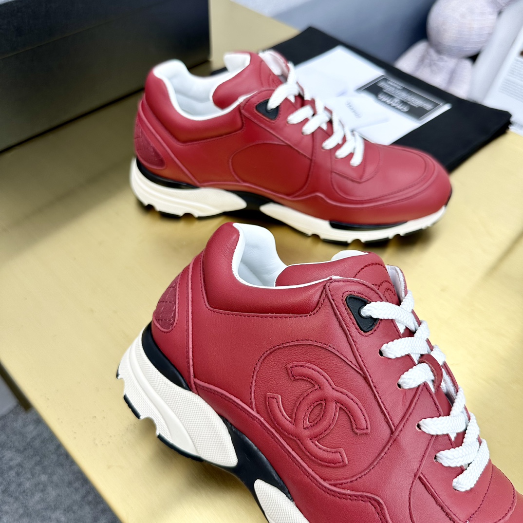 Chanel香奈儿 スポーツシューズ 全頭層牛皮使用