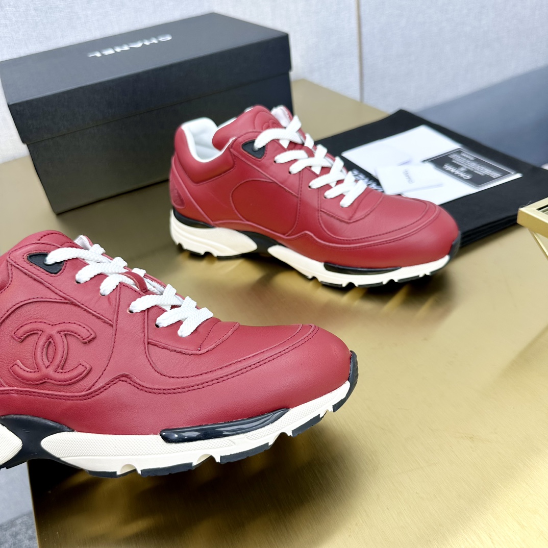 Chanel香奈儿 スポーツシューズ 全頭層牛皮使用