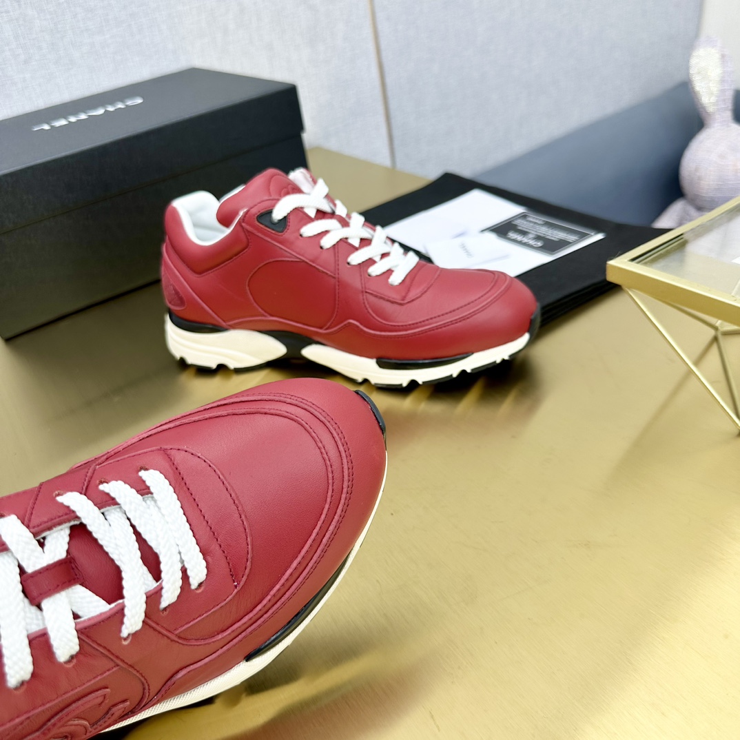 Chanel香奈儿 スポーツシューズ 全頭層牛皮使用