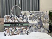 Dior Book Tote Fake
 Handbags Tote Bags Cheap Replica Designer
 White Embroidery