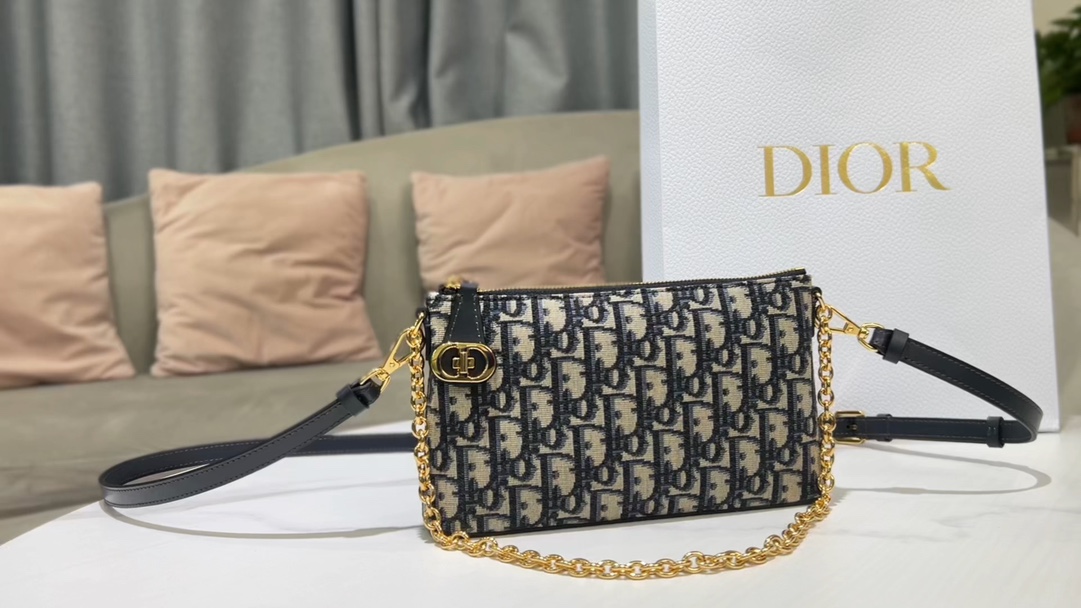 Luxury Fake
 Dior Bags Handbags Blue Printing Oblique Mini