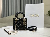 Dior Flawless
 Bags Handbags Buy Online
 Black Gold White Embroidery Resin Sheepskin Lady Mini