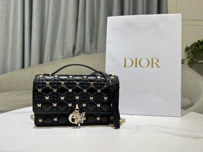 Dior Bags Handbags Black Gold Sheepskin Spring Collection Chains