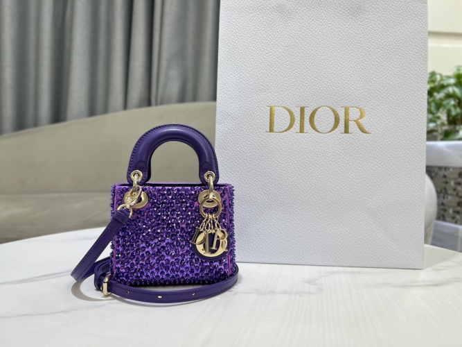 Dior Lady Dior Pearl Embroidered Silk Satin Mini Bag - Elegant & Versatile 1 Dior Lady Dior Pearl Embroidered Silk Satin Mini Bag - Elegant & Versatile