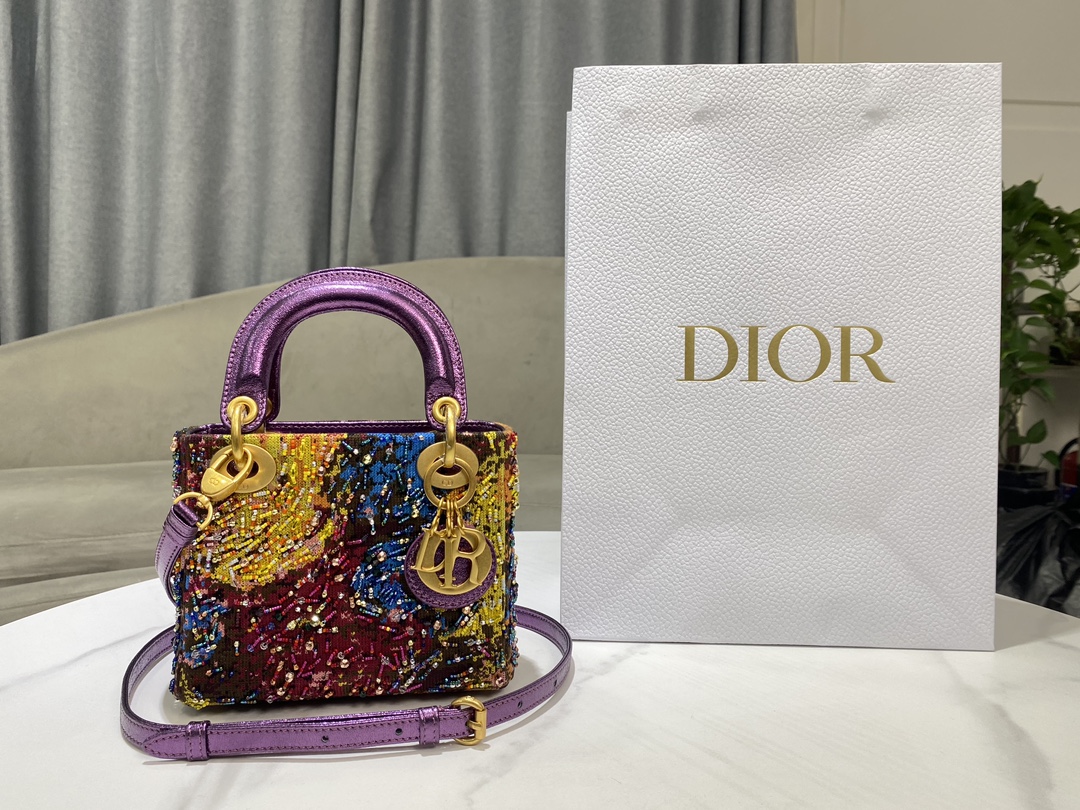 Dior Lady Di, or three-frame embroidery art limited edition beads