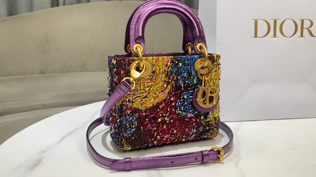 Dior Lady Di, or three-frame embroidery art limited edition beads