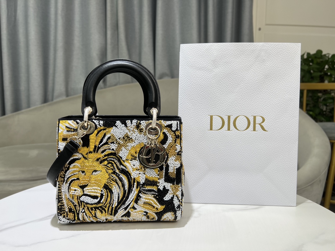 Dior Lady Handbags Crossbody & Shoulder Bags Embroidery Spring/Summer Collection