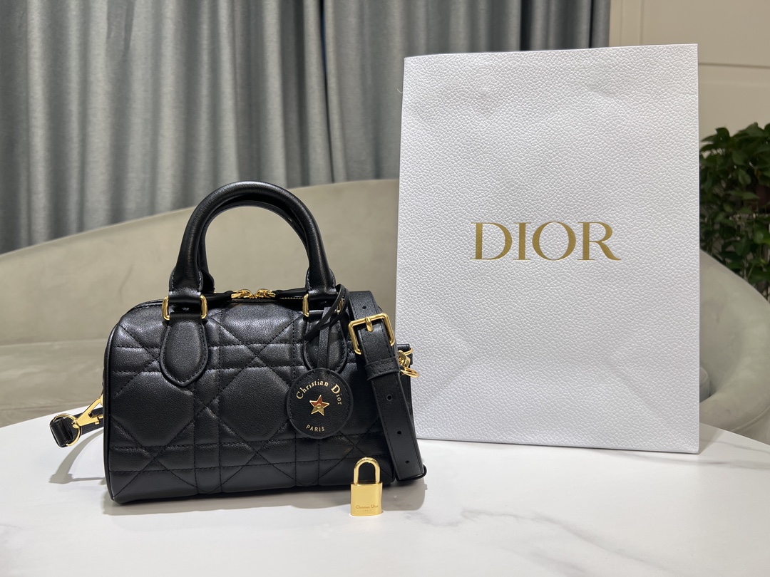 Dior Groove 20 Bag Boston Black Small