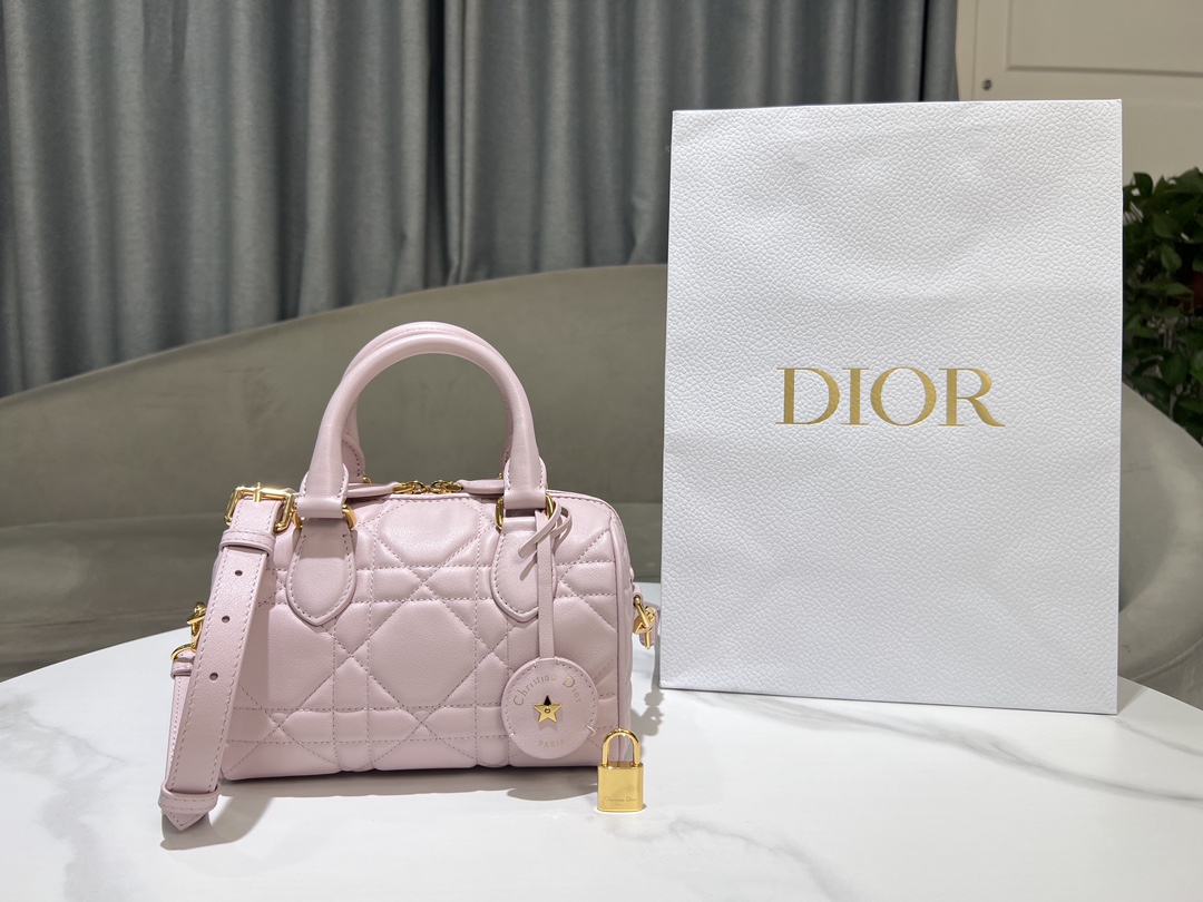 Dior Groove 20 bag Boston pink small