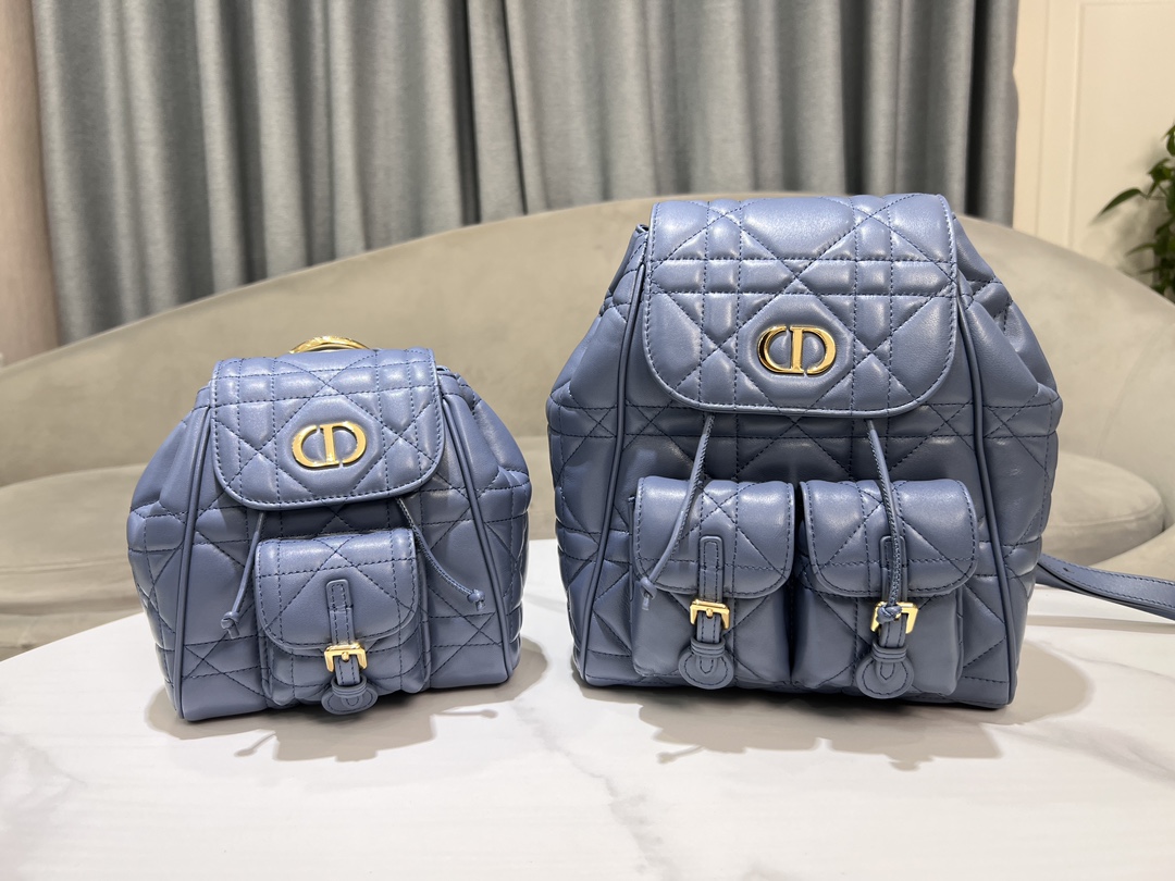 Small vs Medium Dior Caro Backpack