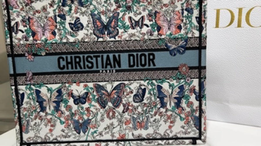 תיק טוט Christian Dior Butterfly Tote גדול עם עיצוב פרפרים 14 תיק טוט Christian Dior Butterfly Tote גדול עם עיצוב פרפרים