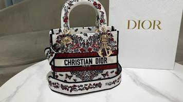 Christian Dior Lady Dior Medium Bag Coeur Des Curiosités Embroidery