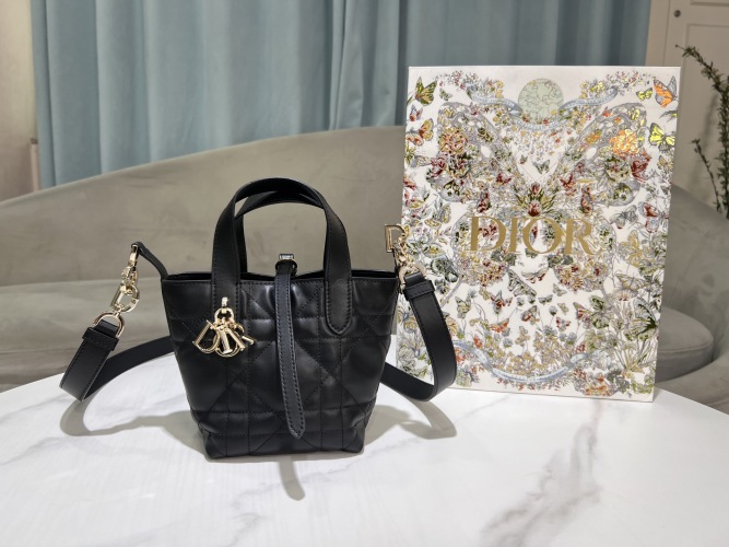 Dior Toujours Nano Black Leather Bag,CD Lock,Removable Strap,13 x 15 x 12 cm 1 Dior Toujours Nano Black Leather Bag,CD Lock,Removable Strap,13 x 15 x 12 cm