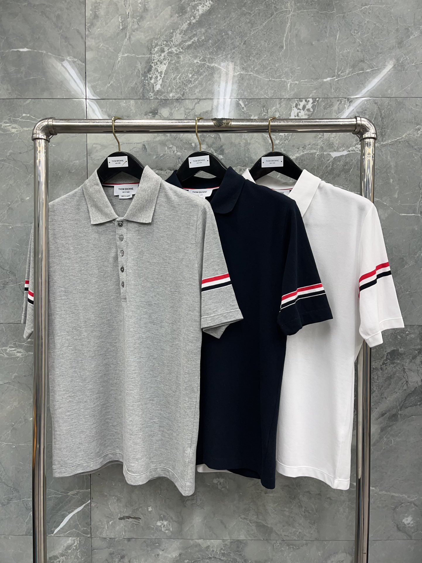 톰브라운 코튼 카라 폴로셔츠 40520 Thom Browne T Shirt
