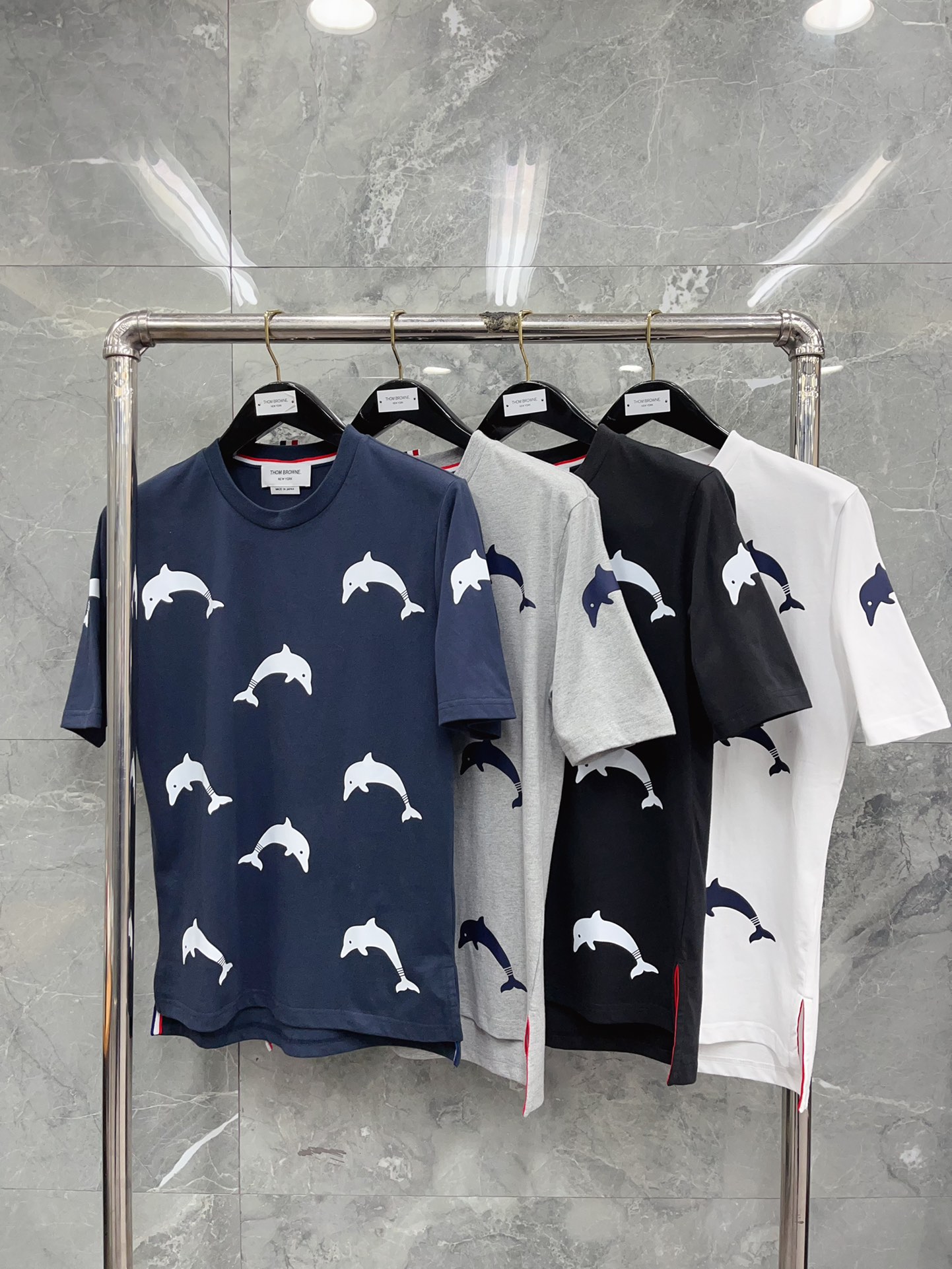 톰브라운 코튼 라운드넥 반팔 티셔츠 40549 Thom Browne T Shirt