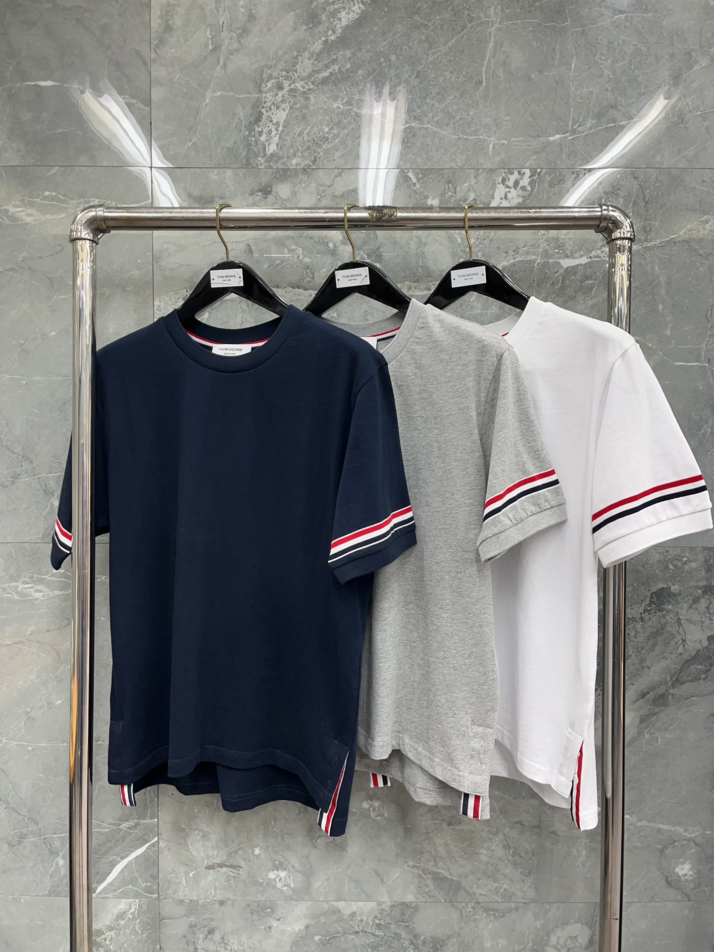 톰브라운 라운드넥 반팔 티셔츠 40582 Thom Browne T Shirt