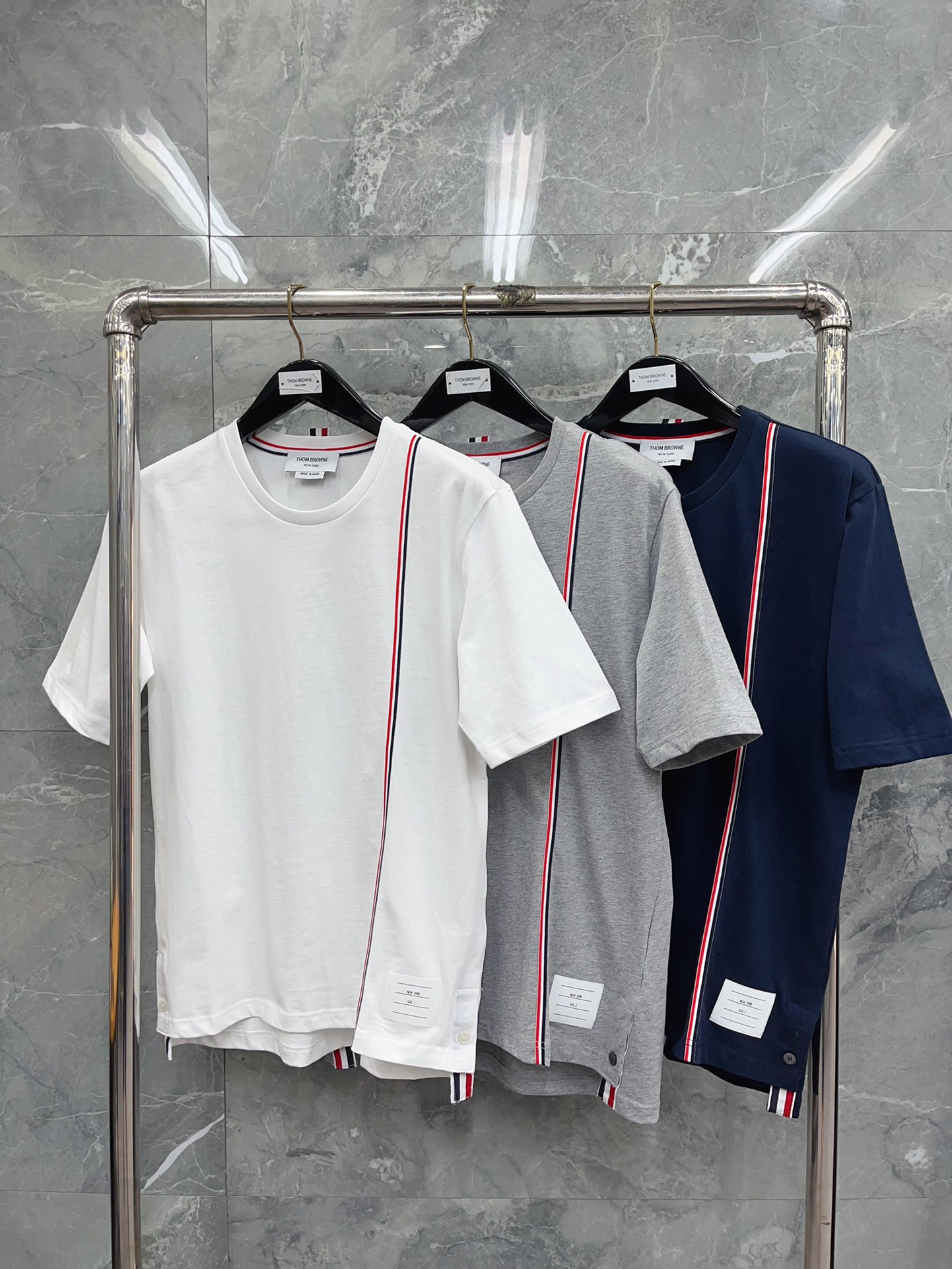 톰브라운 라운드넥 반팔 티셔츠 40583 Thom Browne T Shirt