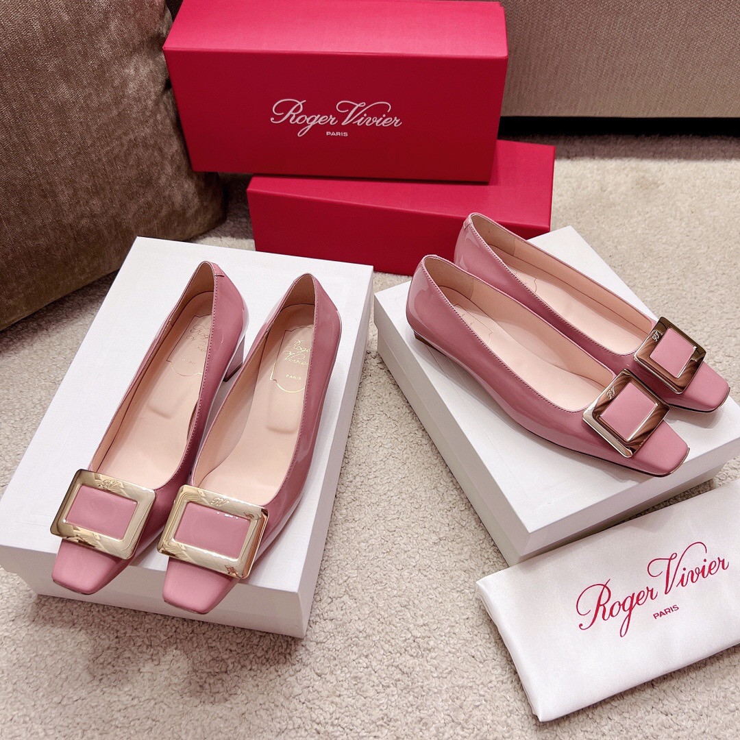 Roger Vivier Haute Couture Classic Luxury Leather Shoe Loafer Shoes Ref 2