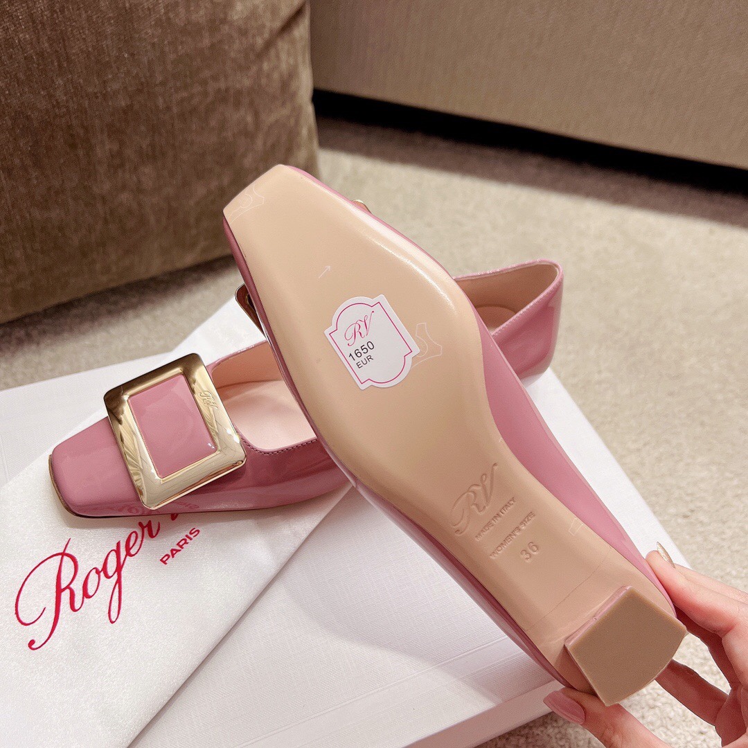 Roger Vivier Haute Couture Classic Luxury Leather Shoe Loafer Shoes Ref 9