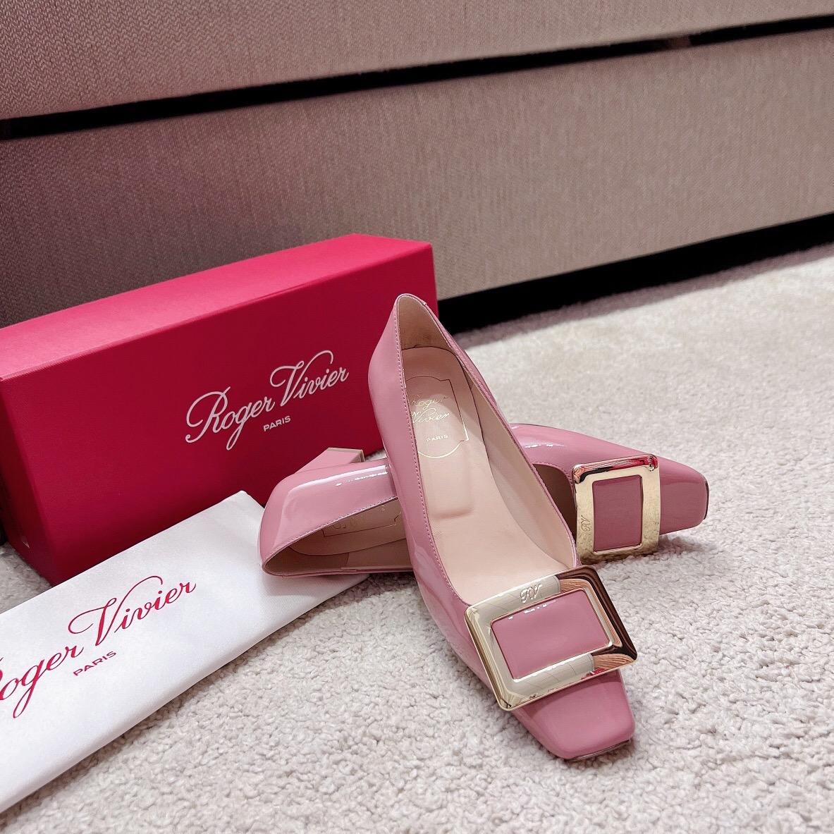 Roger Vivier Haute Couture Classic Luxury Leather Shoe Loafer Shoes Ref 3