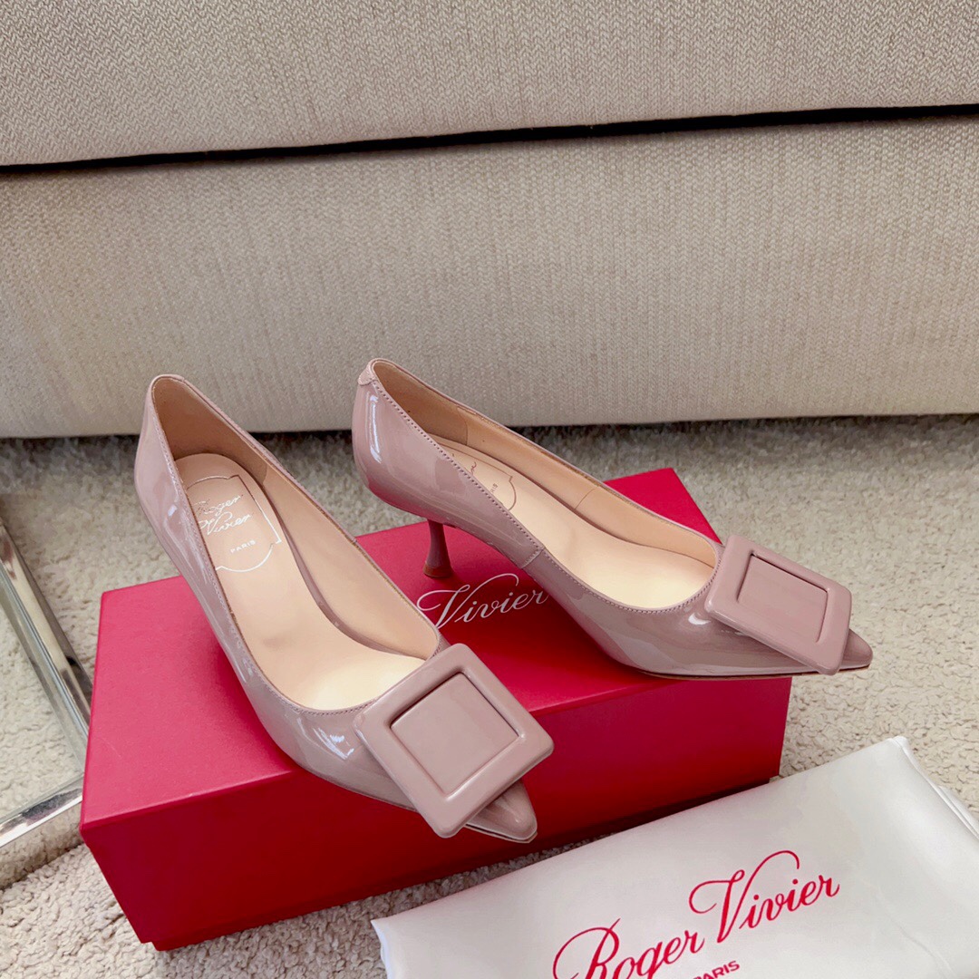 罗杰·维维亚 Roger Vivier 经典高奢皮鞋鞋履高跟鞋 #B7F5FA0E 4