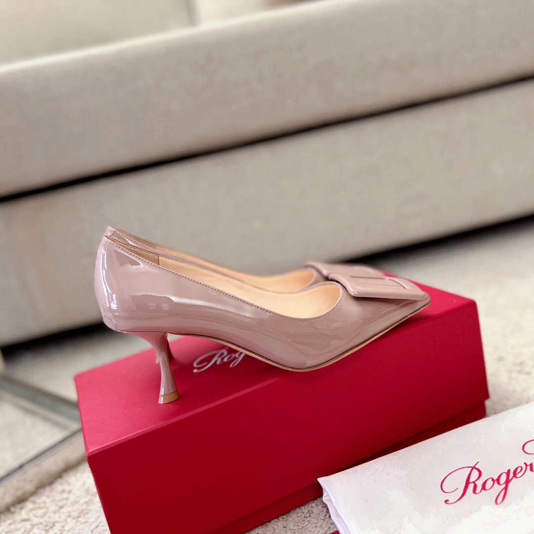 罗杰·维维亚 Roger Vivier 经典高奢皮鞋鞋履高跟鞋 #B7F5FA0E 5