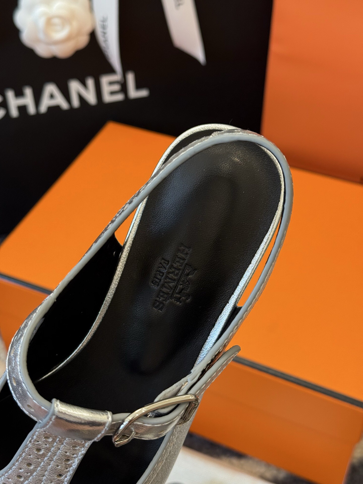 Hermes Silver Lambskin Mary Jane with Brogue Detailing - Sizes 35-41 9 i1749845900141 2024 0 7