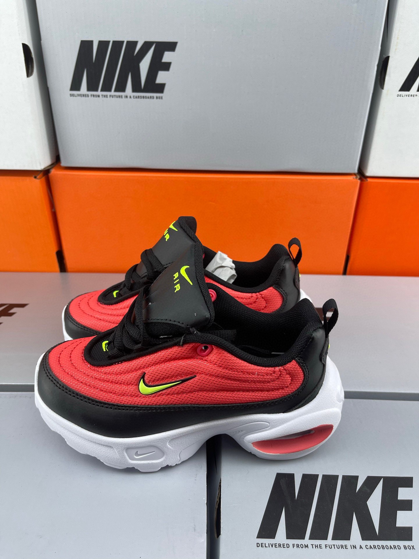 新款耐克小97 AIR MAX 厚底媛震复古跑步鞋经典真气垫舒适休闲运动童鞋SISE：28-35-选品中心