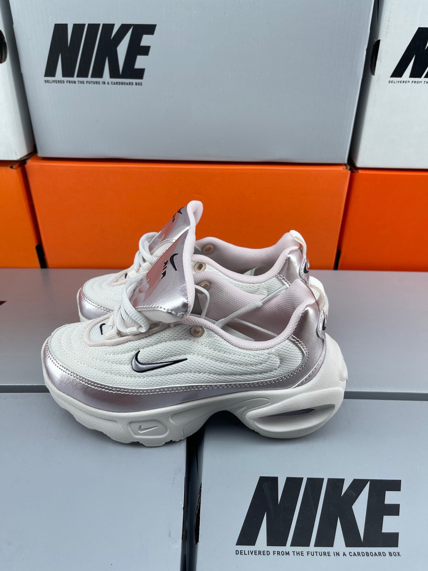 新款耐克小97 AIR MAX 厚底媛震复古跑步鞋经典真气垫舒适休闲运动童鞋SISE：28-35-选品中心