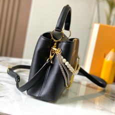 【广州货顶级原版】M28309本款CapucinesBB手袋为细腻Taurillon牛皮革浸染深邃色调, 【广州货顶级原版】M28309本款CapucinesBB手袋为细腻Taurillon牛皮革浸染深邃色调,
