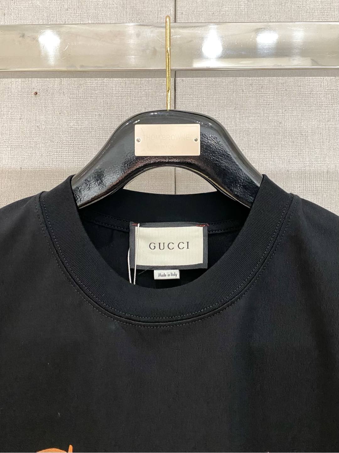 Gucci Men's Black Cotton T-Shirt with Graphic Logo Print 2 i1735831878846 2927 0 1