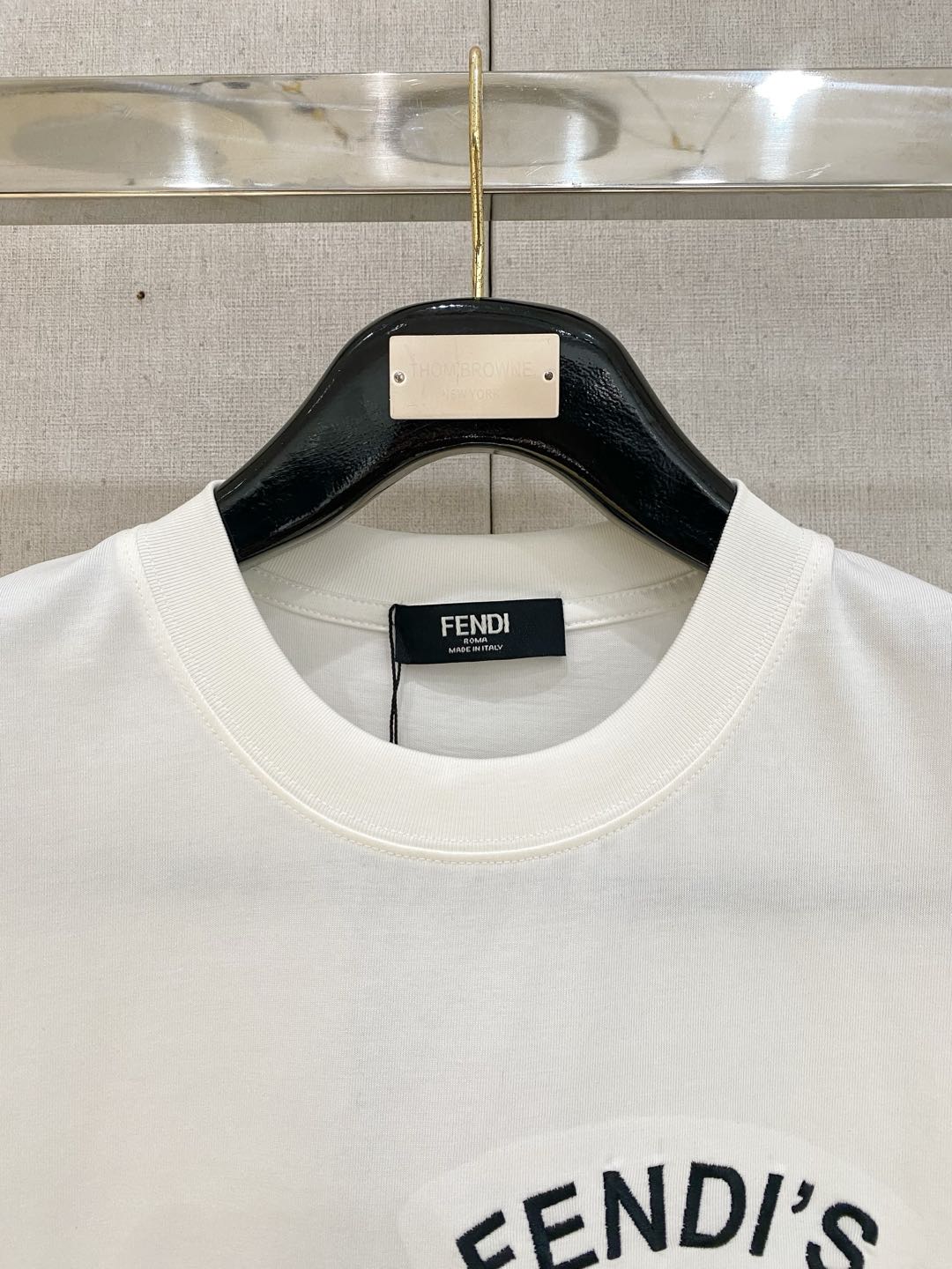 Fendi Men's White Cotton T-Shirt with 'Fendi's Farmhouse' Banana Graphic 2 i1735831928075 3903 0 1