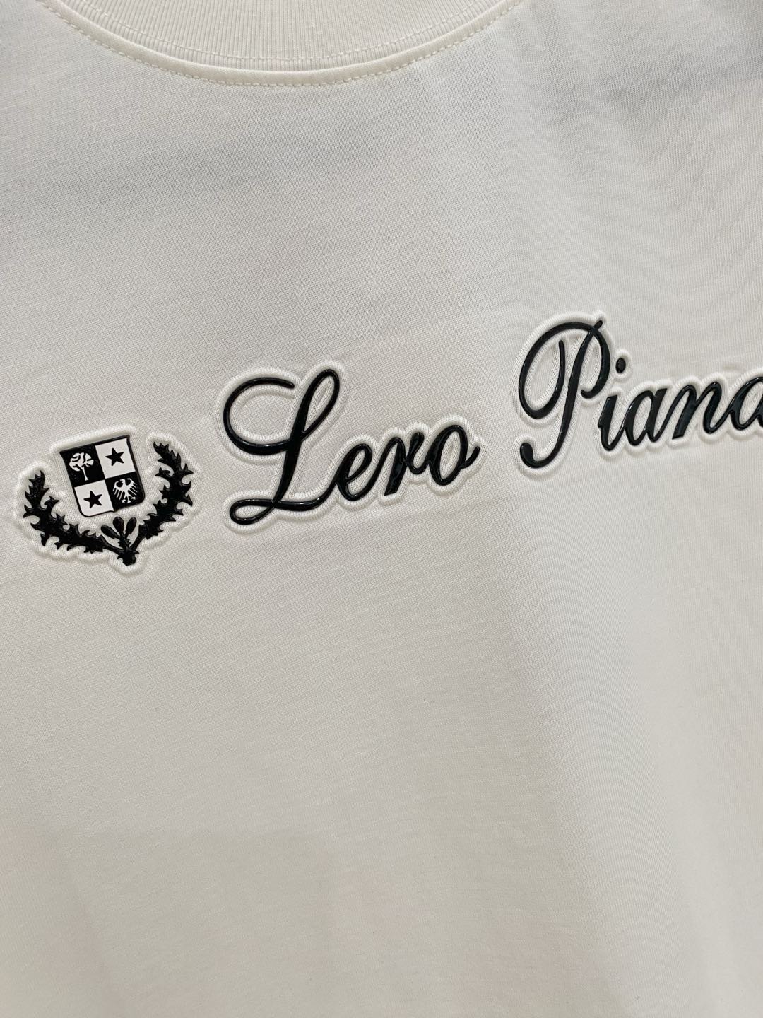 Loro Piana Men's White Logo Short Sleeve T-Shirt S-2XL Round Neck 4 i1735831943503 4768 0 3