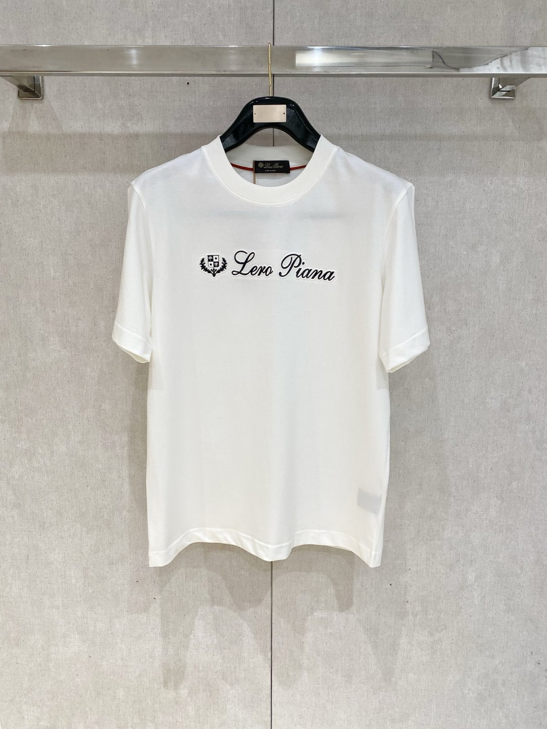 Loro Piana Men's White Logo Short Sleeve T-Shirt S-2XL Round Neck 1 i1735831943880 8857 0 0