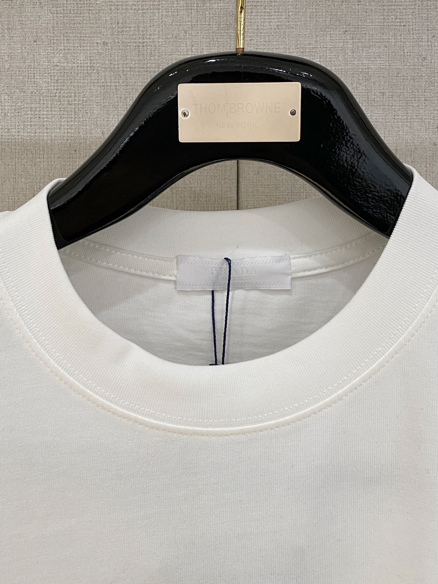 Prada Men's White Cotton T-Shirt with Hibiscus Print, Short Sleeve, Round Neck 2 i1735998723 6152 4
