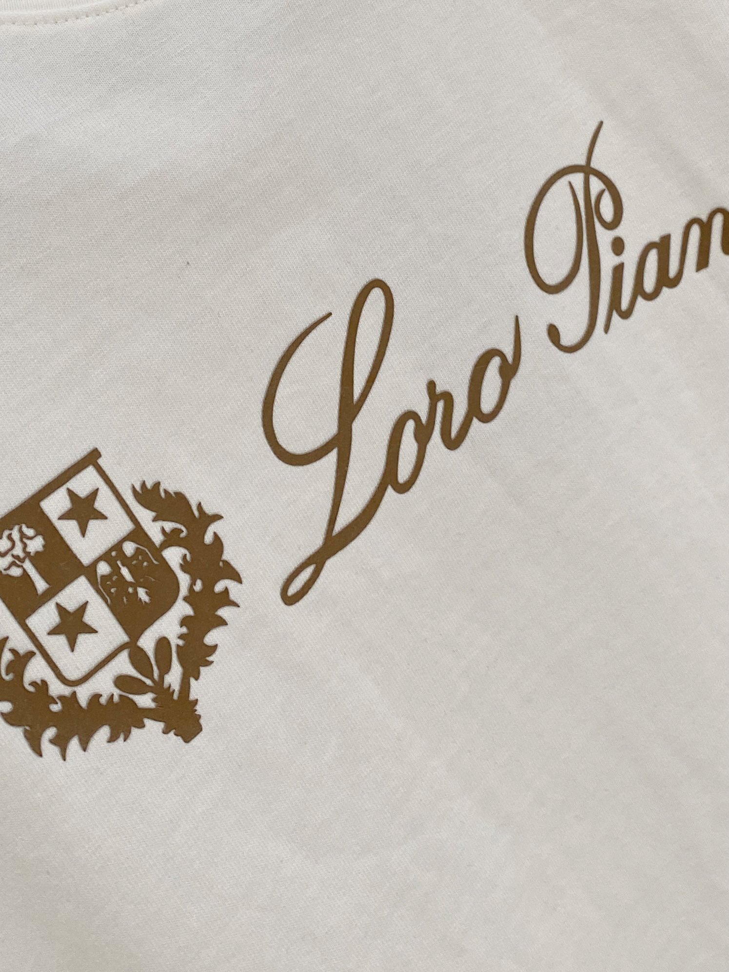 Loro Piana Men's White Cotton Short Sleeve T-Shirt with Logo (S-2XL) 5 i1735998742 9665 6