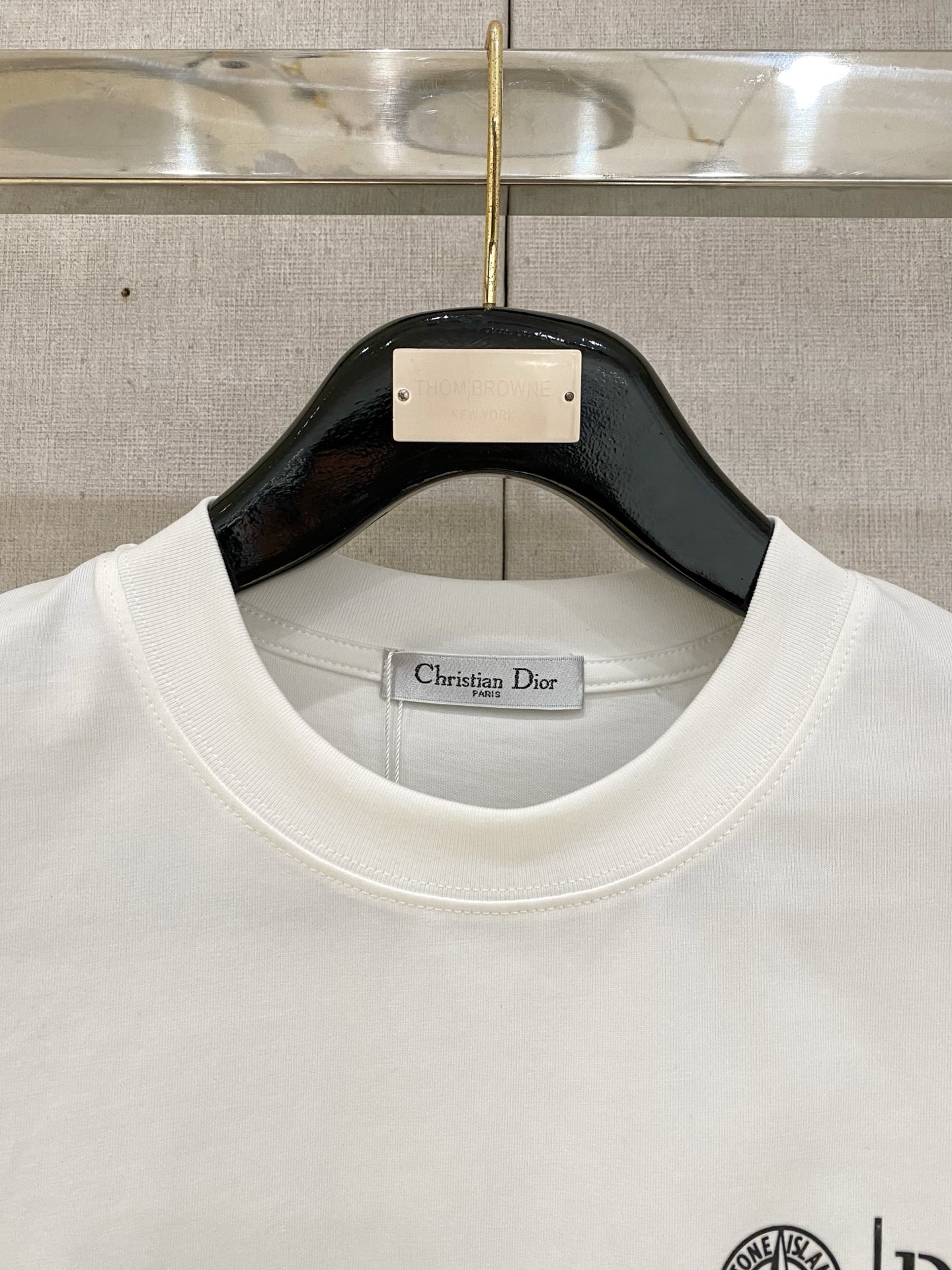 Dior Men's Modern Logo T-Shirt, Casual Short Sleeve Tee for Men, White 3 i1737222561265 1 0 1