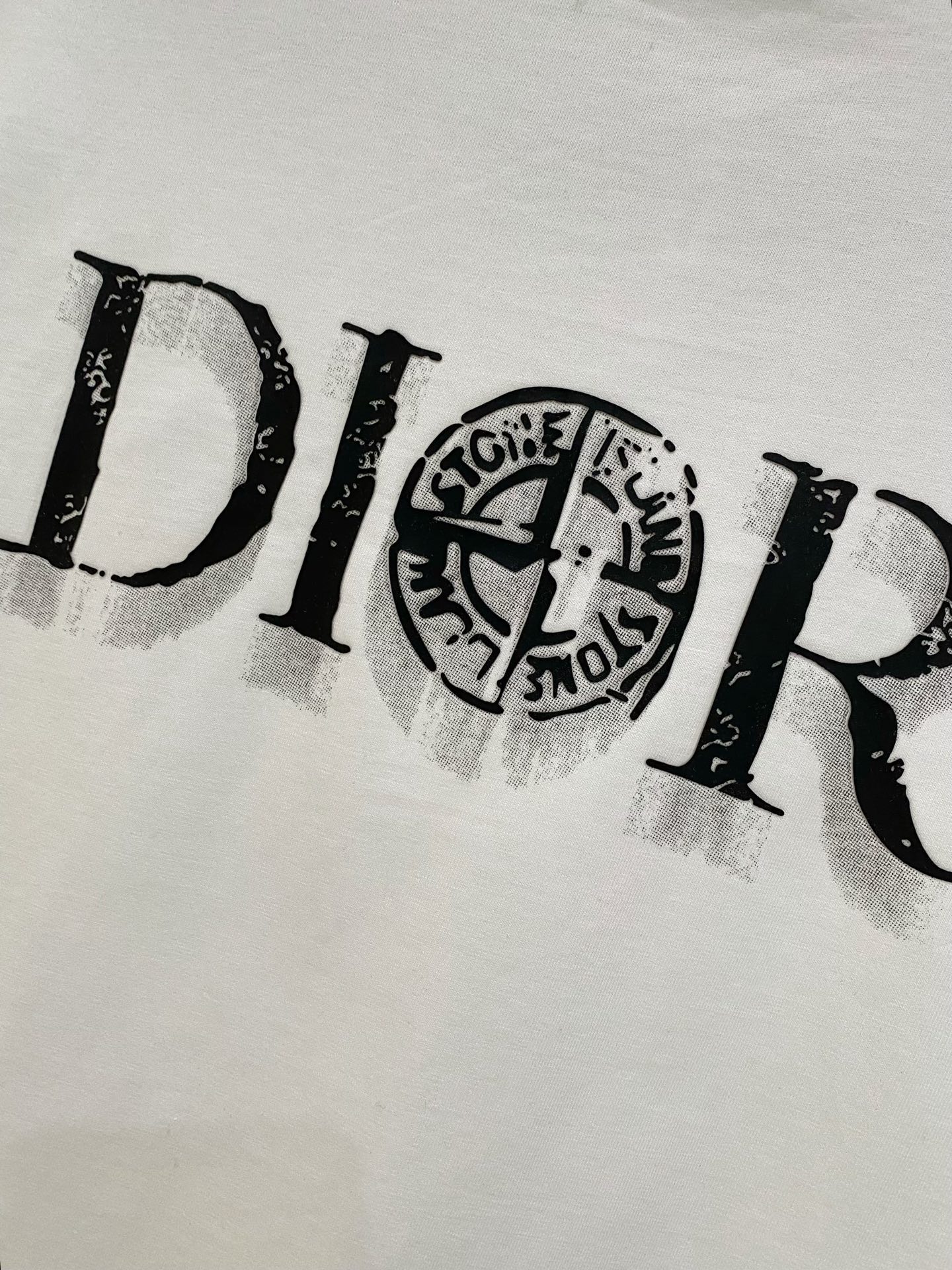 Dior Men's Modern Logo T-Shirt, Casual Short Sleeve Tee for Men, White 9 i1737222562644 2154 0 7