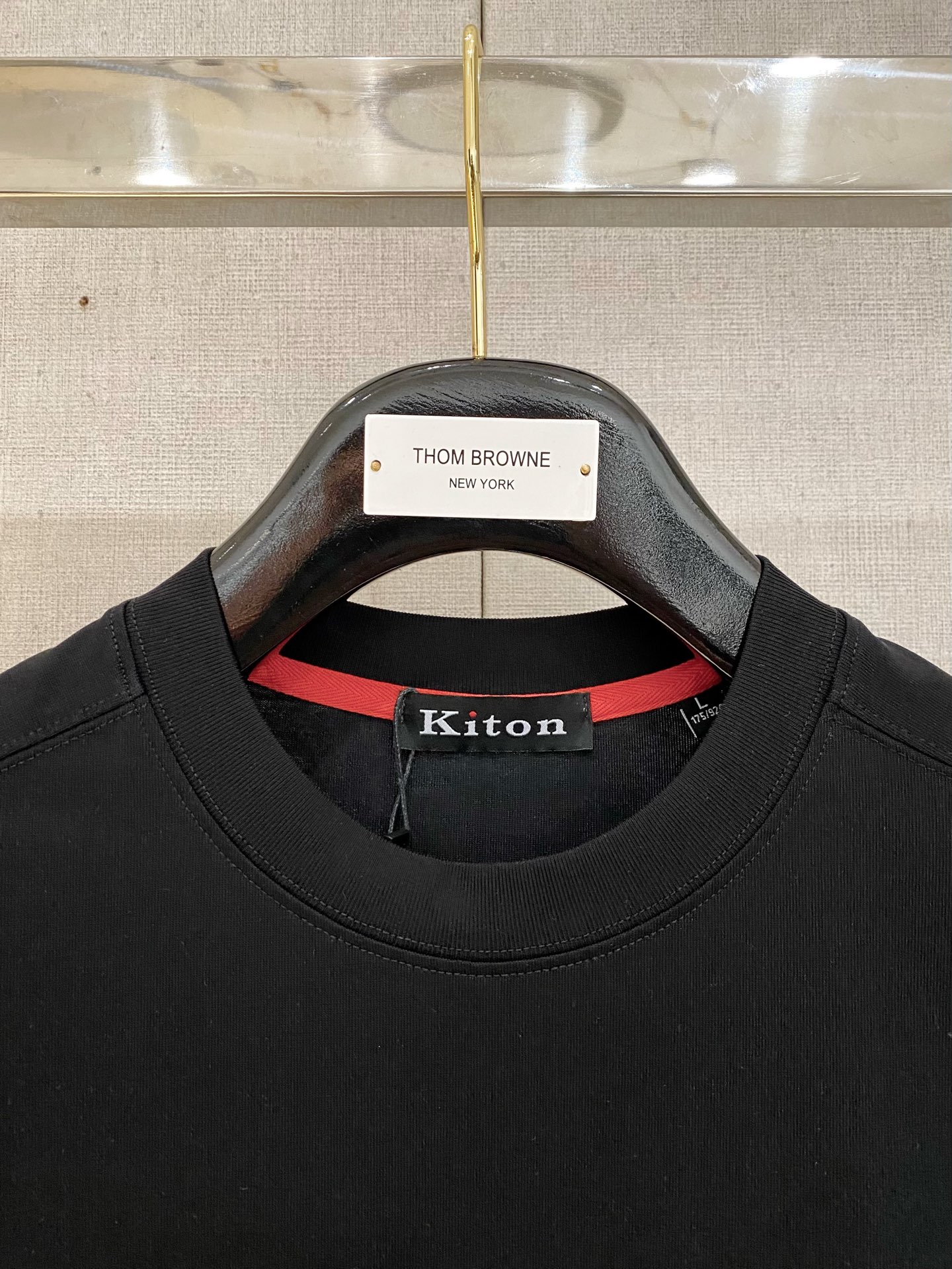 kiton 2025春夏纯棉短袖
颜色：黑 白 蓝 灰
码数：M-2XL 