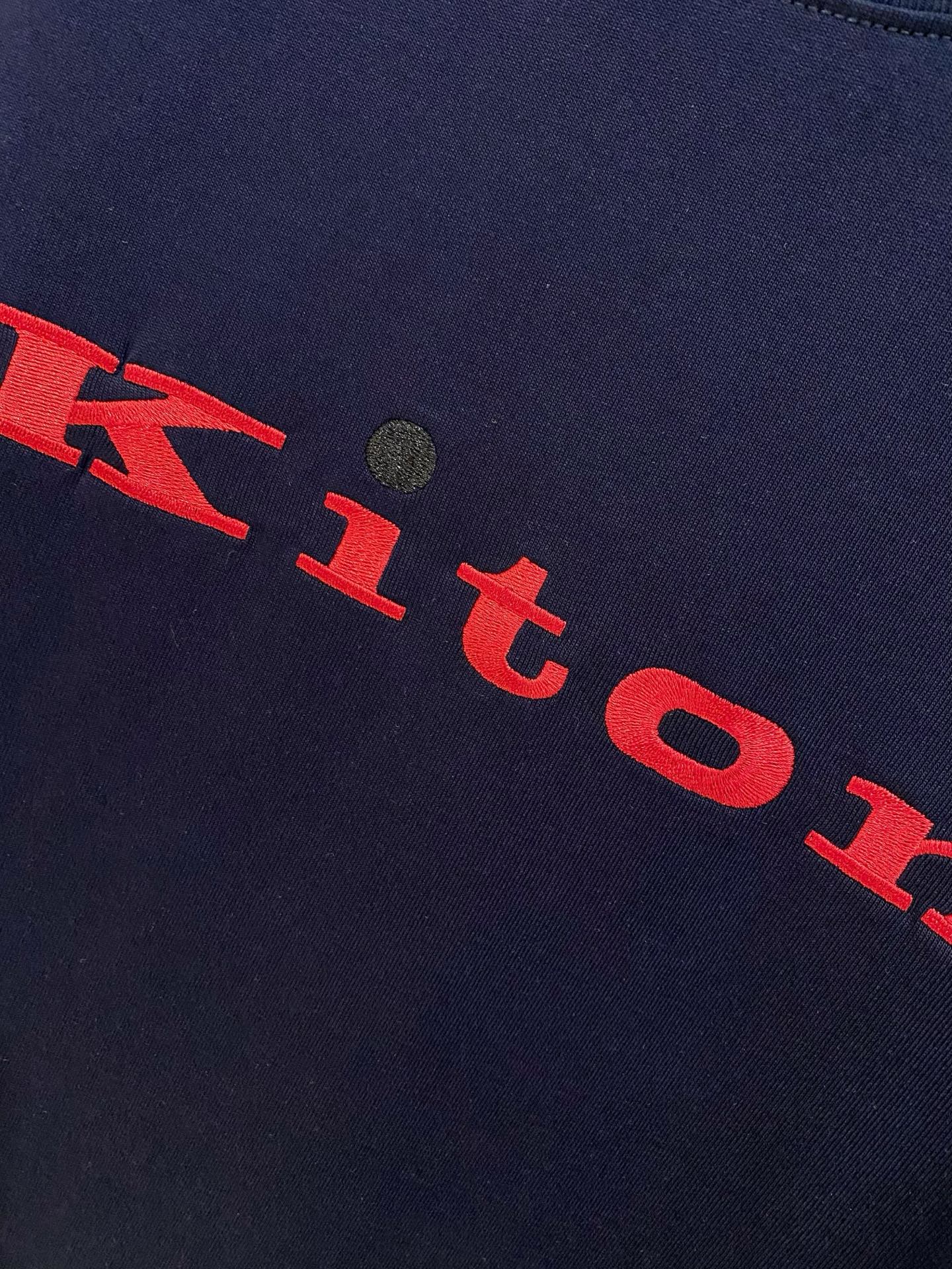 kiton 2025春夏纯棉短袖
颜色：黑 白 蓝 灰
码数：M-2XL 