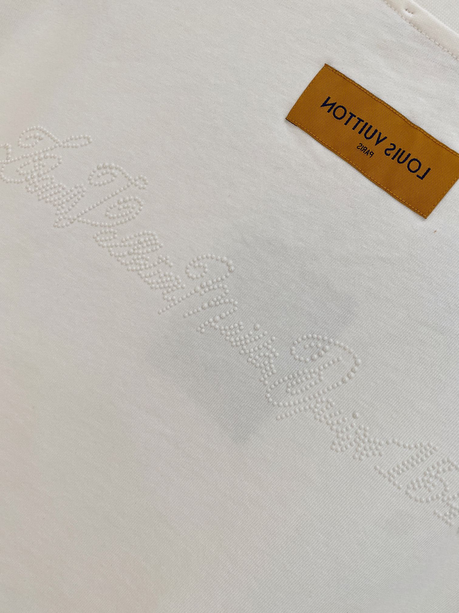 Louis Vuitton 2025SS早春新品 印花棉质圆领短袖T恤服装,男,女 9