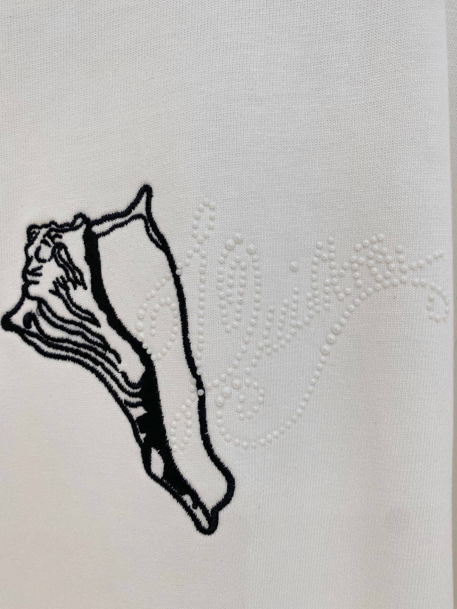 Louis Vuitton 2025SS早春新品 印花棉质圆领短袖T恤服装,男,女 6